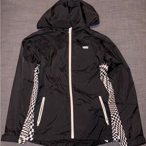 Vans Black Jacket with Checkered Accents